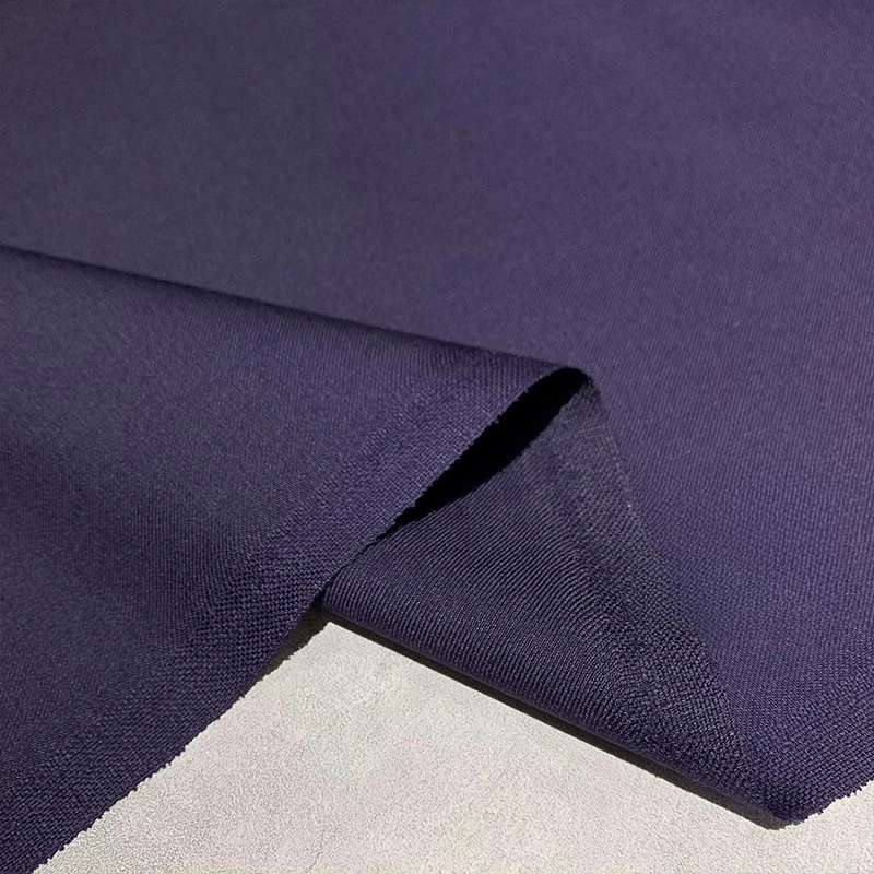 

Purple Twill Worsted Wool Blend Woven Fabric Wrinkle-Resistant Stretch Textured Designer Suit Pants Material Clothing Wholesale