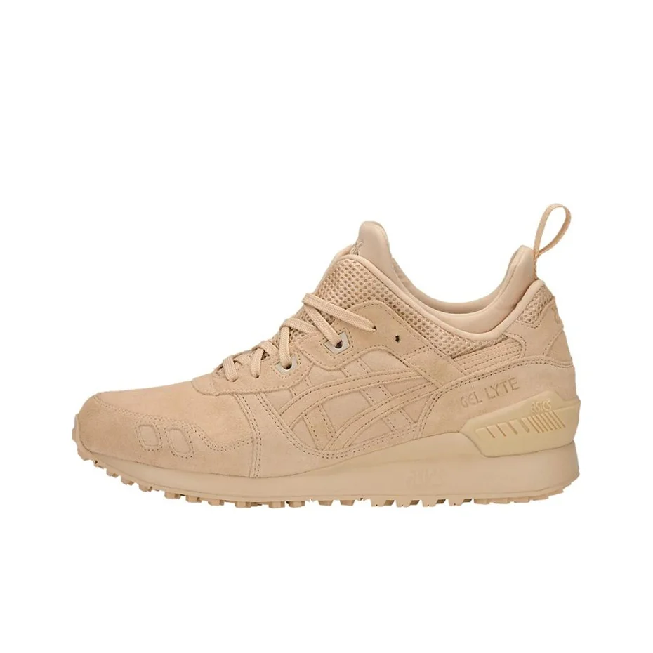 ASICS Gel Lyte MT Sports Abrasion Resistant Mid top Running Shoes Unisex Brown Yellow H8J1L-0505