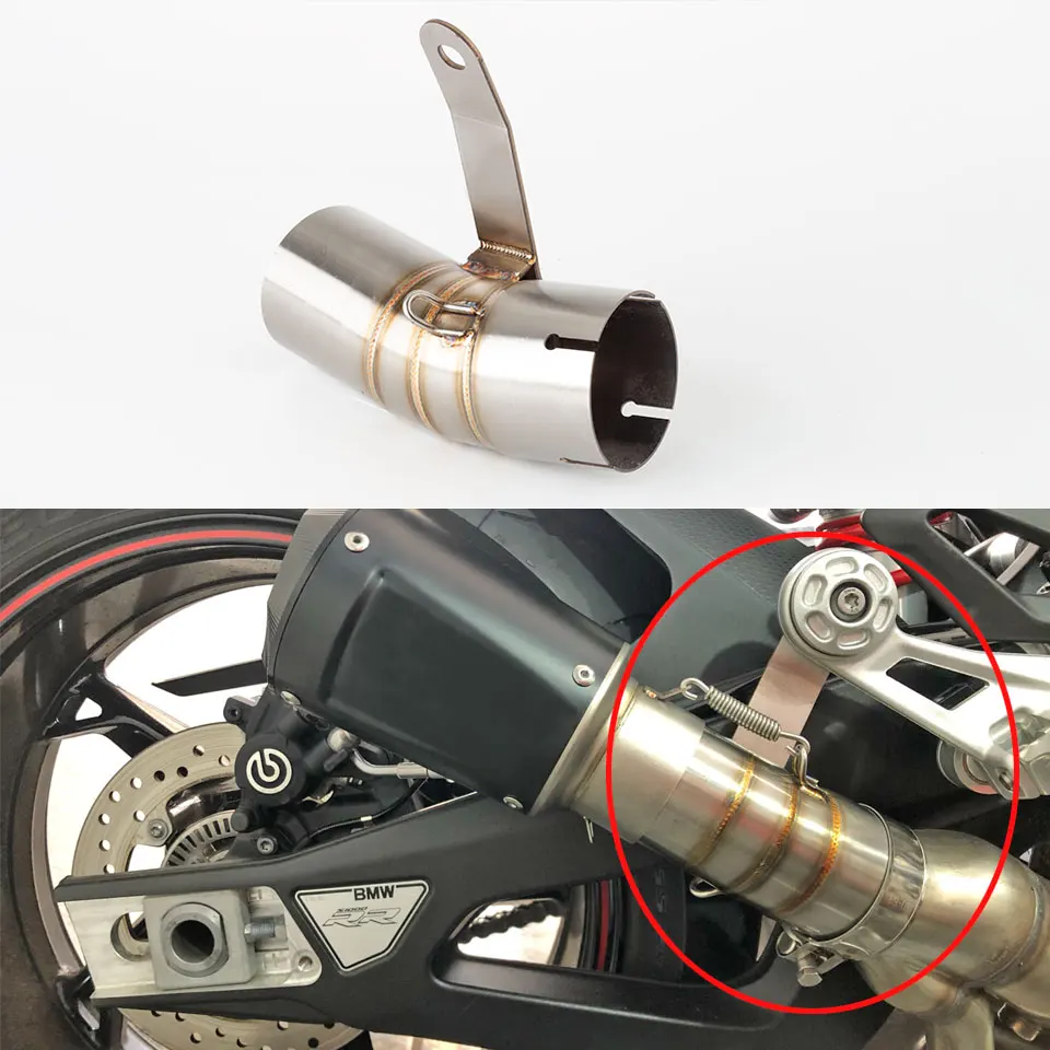 

For BMW S1000RR 2019-2025 S1000RR Escape Slip-on Motorcycle Exhaust Muffler Middle Link Pipe 60.3MM s1000rr exhaust