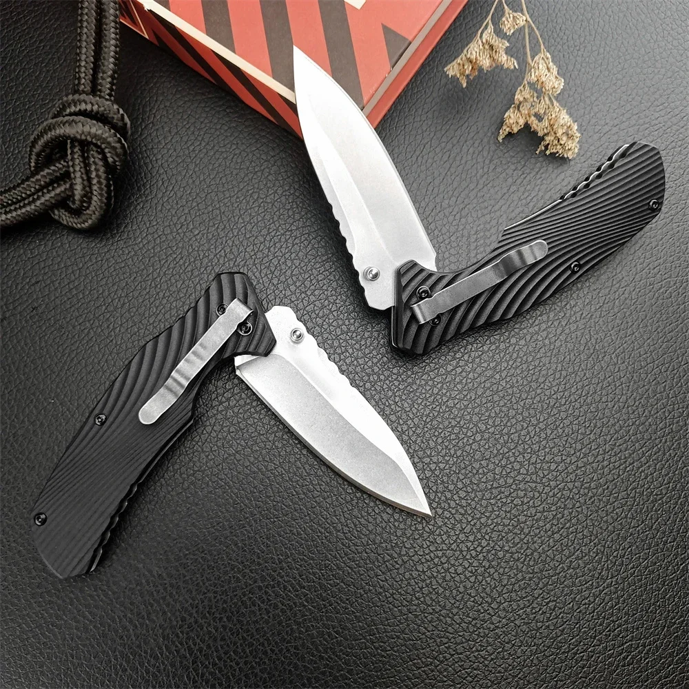 KS 1326 Huddle Tactical Folding Knife 8Cr13Mov Blade Nylon Fiber Handle Assisted Flip Knife Men\'s Camping Hunting Outdoor Knife