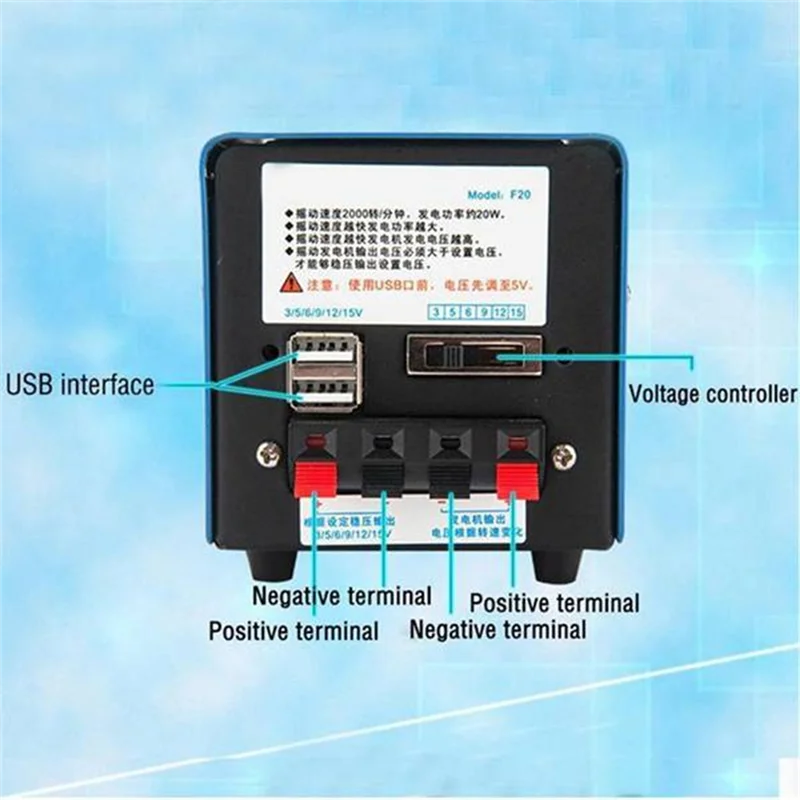 

B48B-20W Outdoor Multi-Function Portable Manual Crank Generator USB Charging Hand Crank Generator Emergency Survival Power