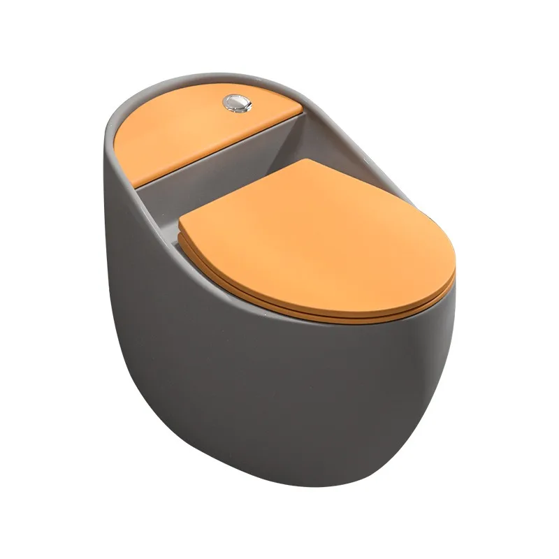 Palace color egg toilet creative large pipe color siphon pumping small apartment bathroom household toilet