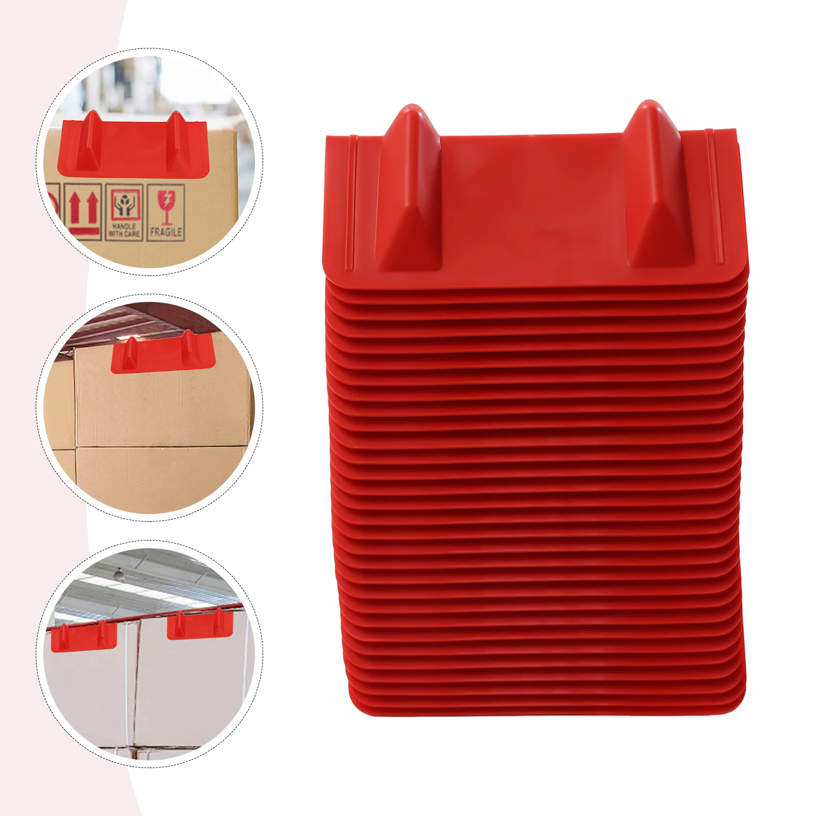 Juego de 30 protectores de esquinas, PP resistente al desgaste, paquete de 30 protectores de esquinas rojos, protectores de bordes, mesa plana, protege el dispositivo de bordes de carga