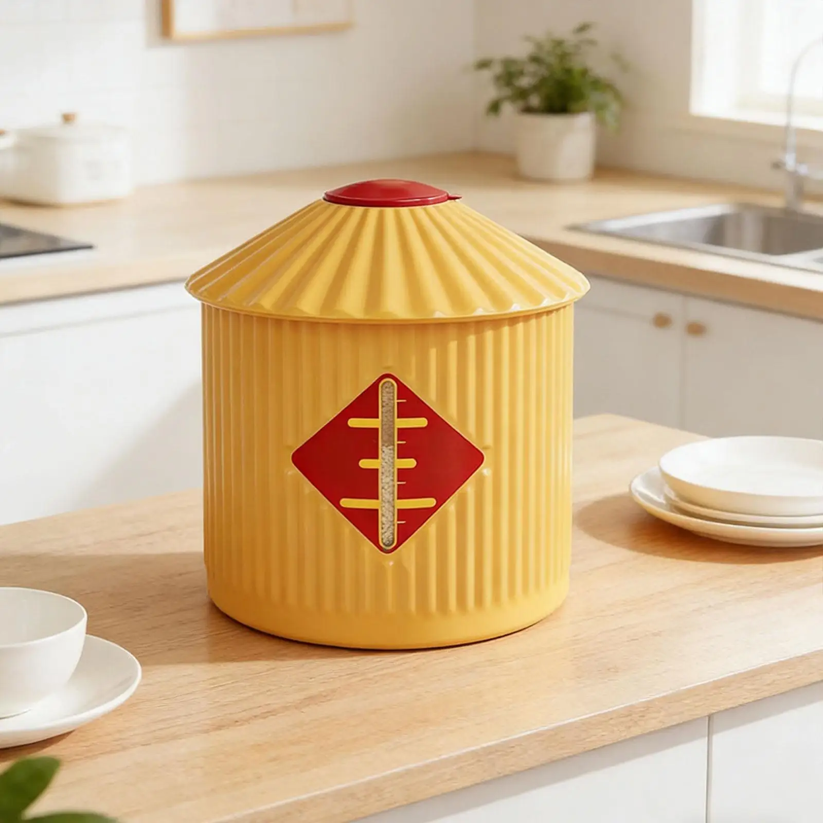 

Контейнер для хранения риса, емкость для сухих продуктов, органайзер для закусок и муки, для столешницы, квартиры, кладовой