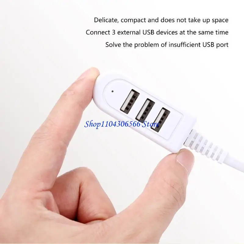 02DD 3 USB Port Multi-function 3A Converter Extension Cable Line Expansion Multi-port Hub Data Cable Accessories