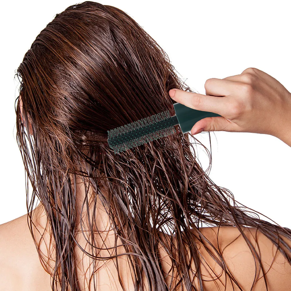 

2Pcs Portable Roll Hair Brush for Blow Drying Lightweight Travel Size Curling Comb for All Hair Types Straight Curly Thick Thin