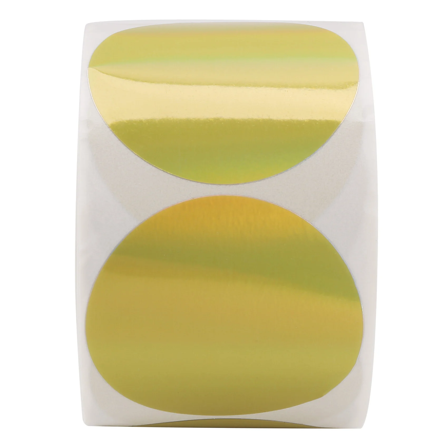 500 Pcs Gold Laser Stickers Label Printer Stickers Portable Printer Thermal Label Waterproof Stickers-N35R