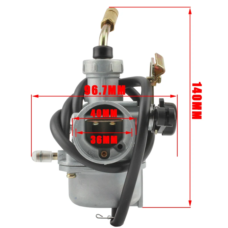 Motorcycle PZ22 Carburetor For KAYO 125cc Gas Monkey 22mm Kazuma Apollo Bosuer Kandi Go Kart Mini Gasoline Pit Bike Accessories