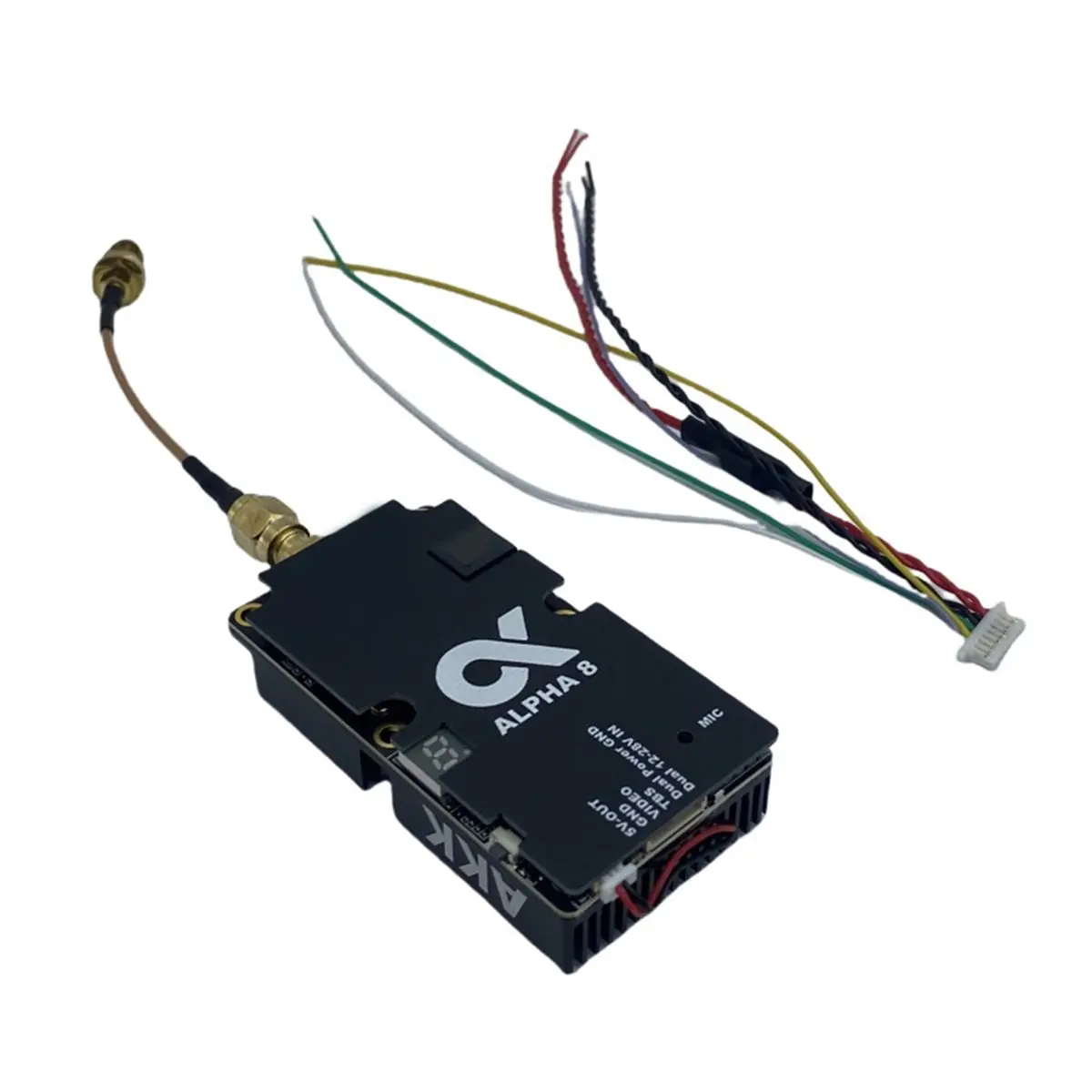 -[T276C Digital]FPV VTX Alpha 8 VTX 8W Video Transmitter Smart Audio 4.9Ghz 5.8GHz 80CH 8W 5W 3W 1W Power Switchable