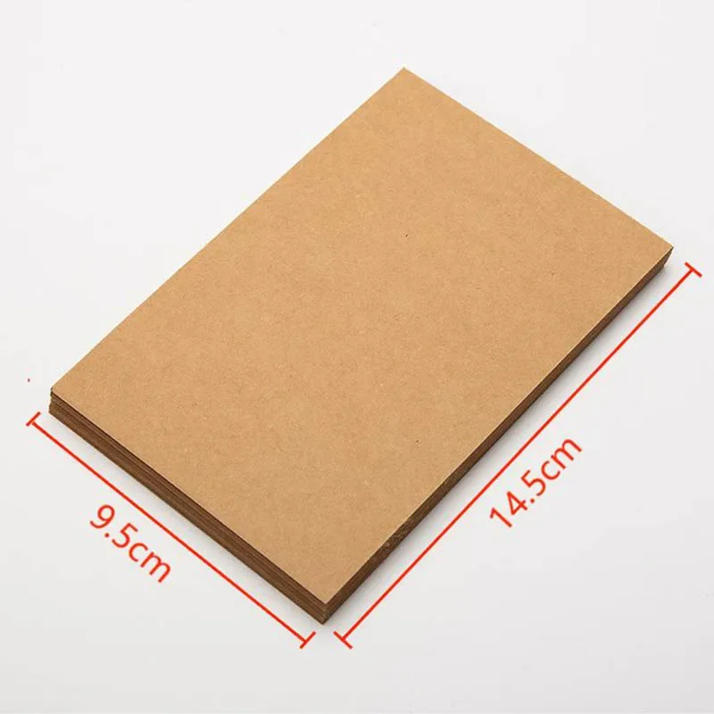 50Pcs Blank Greeting Card Kraft Paper Word Card DIY Postcard Gift Cards Invitation Cards For Birthday Wedding Party Decorations