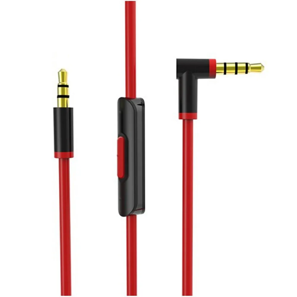 HYX 3.5mm Audio Line For Beats Studio 2.0 3.0 SOLO HD Pro Mixr Microphone Headset High Quality 2 Plugs Extension Cable 140cm
