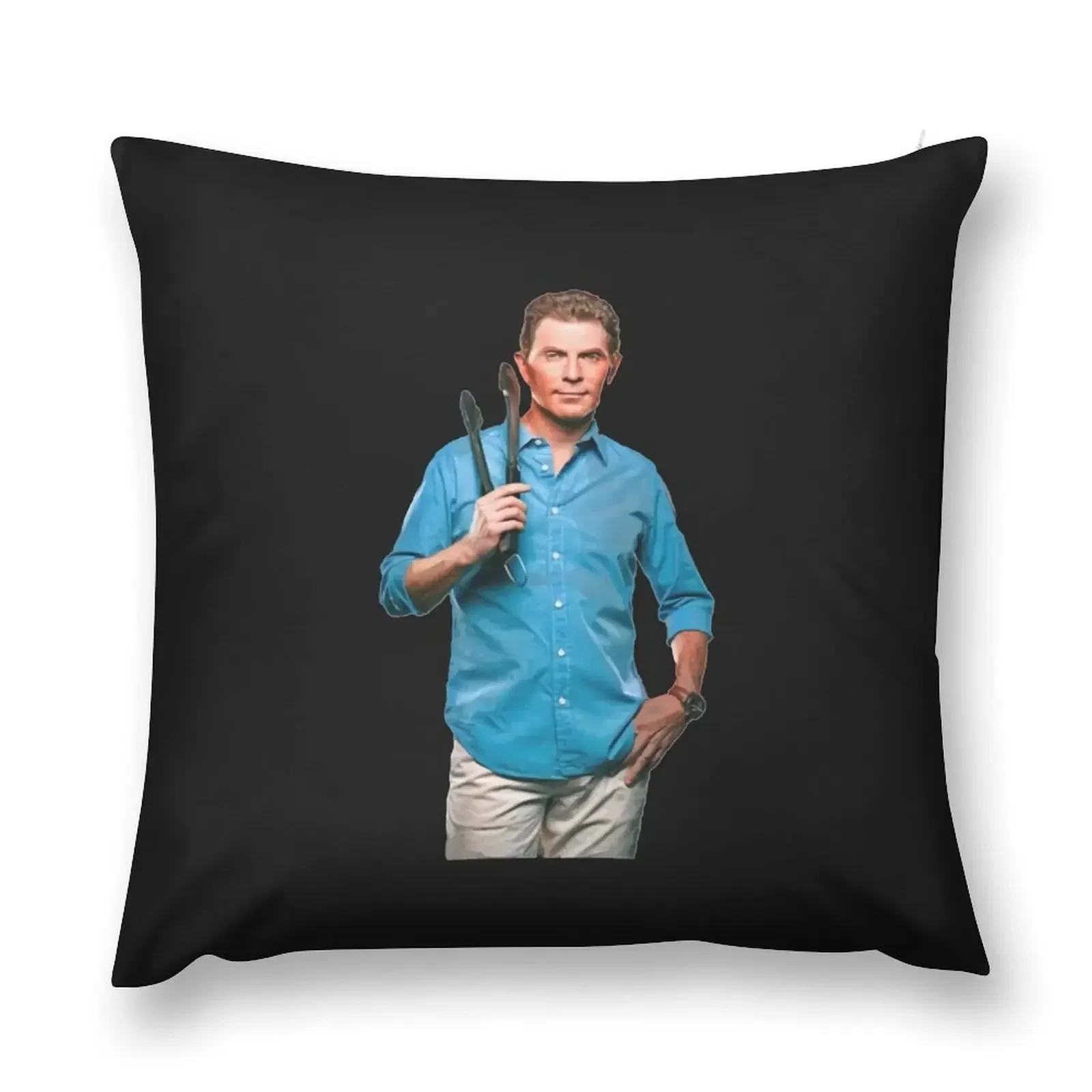 Bobby #Flay #Celebrity Chef Food Network Tv Star-2400 Throw Pillow autumn decoration New year pillow