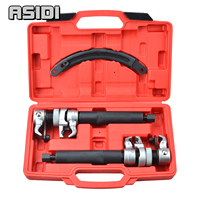 3pcs Suspension Heavy Duty Coil Spring Compressor Handheld Tool Set Shock Absorber Spring Disassembly Tool