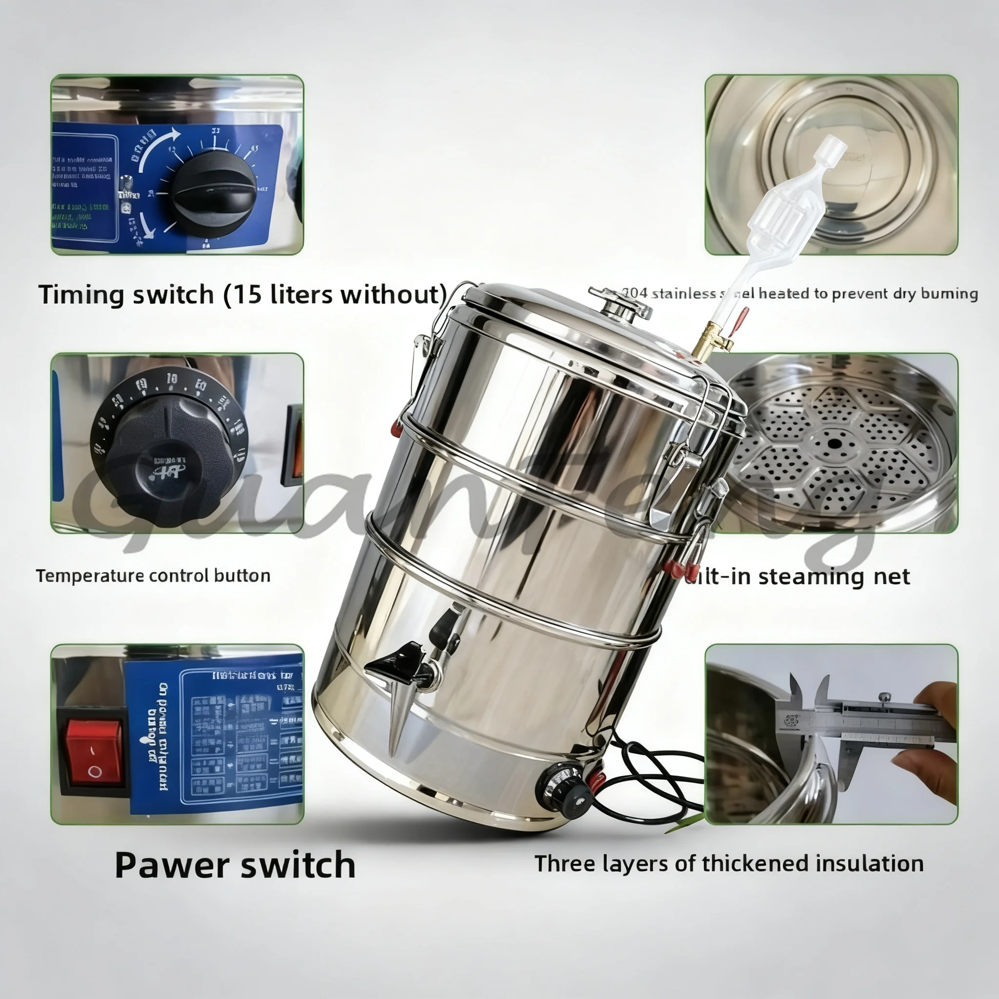 Stainless Steel Automatic Hydrosol Distillation Machine, Essential Oil Extraction & Refining Equipment