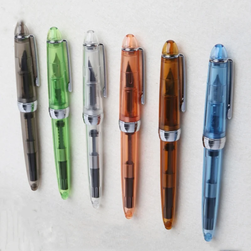 JINHAO 992 Transparent Fountain Pen 0.5mm Stationery Supplies Writing Tools Gift Dropship