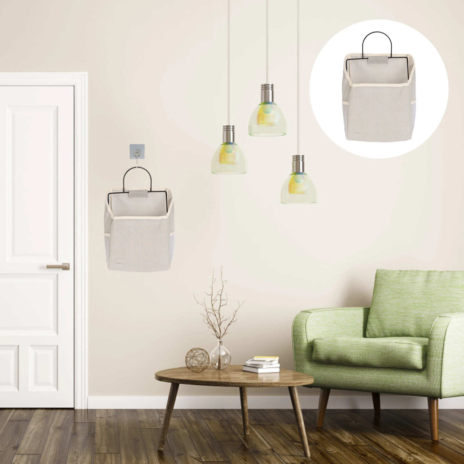 

Door Storage Large Hanging Fabric Practical Organizer Bag Household Wall Mounted Hanging Storage Bag for Bedroom Living Room