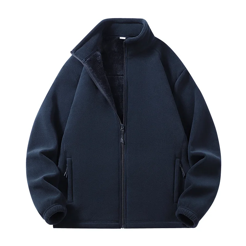 Thick Warm Autumn Running Jackets for Men Business Office Dress Coat Casual Men's Winter Jacket Solid Color Luxury Outerwear Man