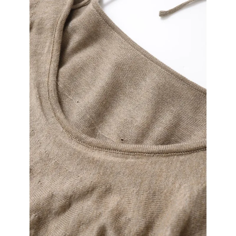 Pull en tricot à manches longues pour femme, pull à lacets, à plusieurs niveaux, mode d'automne, haut Vintage Y2k