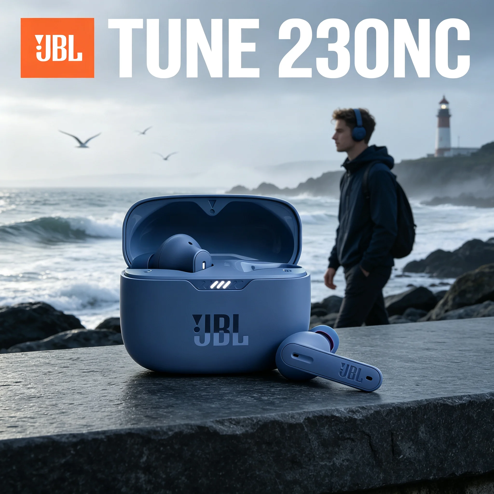 JBL Tune 230NC Wireless Earbuds Active Noise Cancelling IPX4 Splash Resistant Hands-free Call Music Headset
