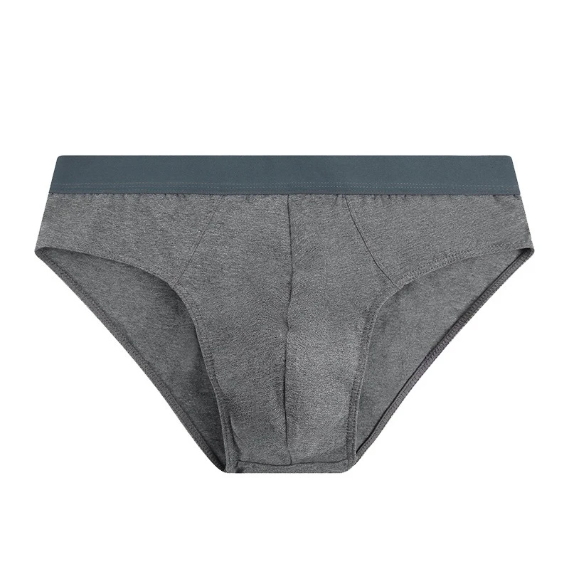 

Cotton Briefs for Men Low Waist Summer Breathable Moisture-Wicking Underwear Youth Fashion Comfortable U Convex Pouch Underpants