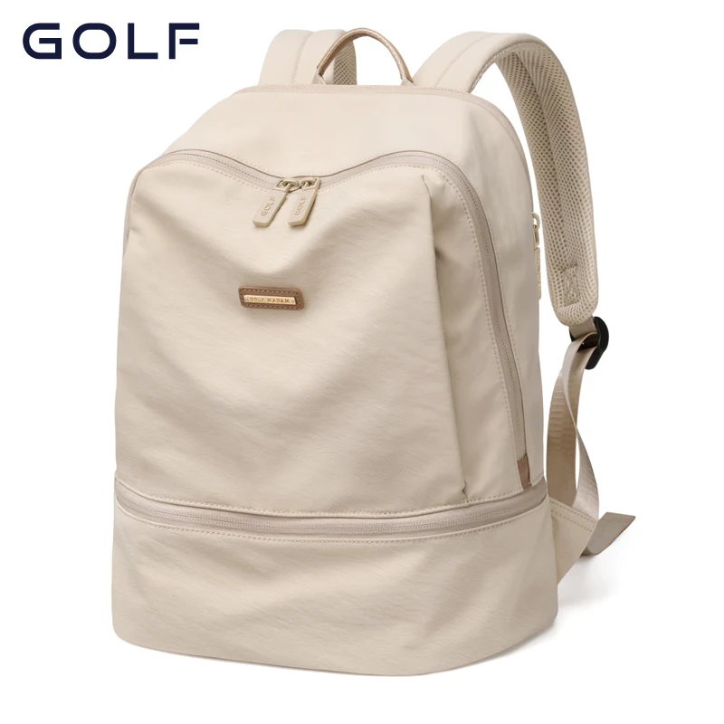 

GOLF Fashion Travel Backpack Large Capacity 14” Waterproof Backpack Solid Color Lightweight Shoulder Bag for Business Travel