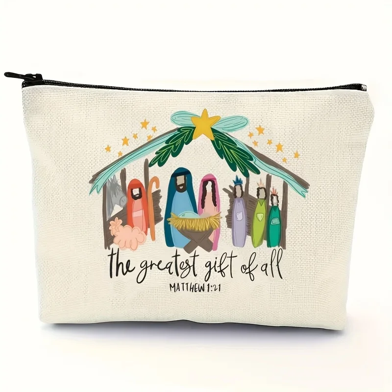 

AThe Greatest Makeup Bag Gift - A Cute Multifunctional Zipper Bag For Women, Jewelry Storage Bag, Perfect Travel Zipper Pouch.