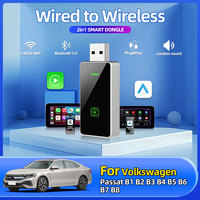 wireless carplay adapter For Passat B1 B2 B3 B4 B5 B6 B7 B8 2 in 1 carplay android auto apple carplay wireless Wi-fi adapter