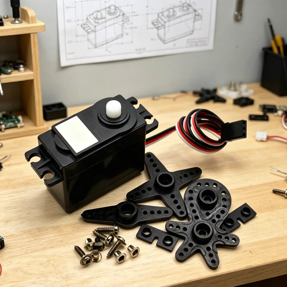 High-Torque DS04 Steering Engine 360° Continuous Rotation Motor DC Deceleration Motor For Smart Robotics Accessories