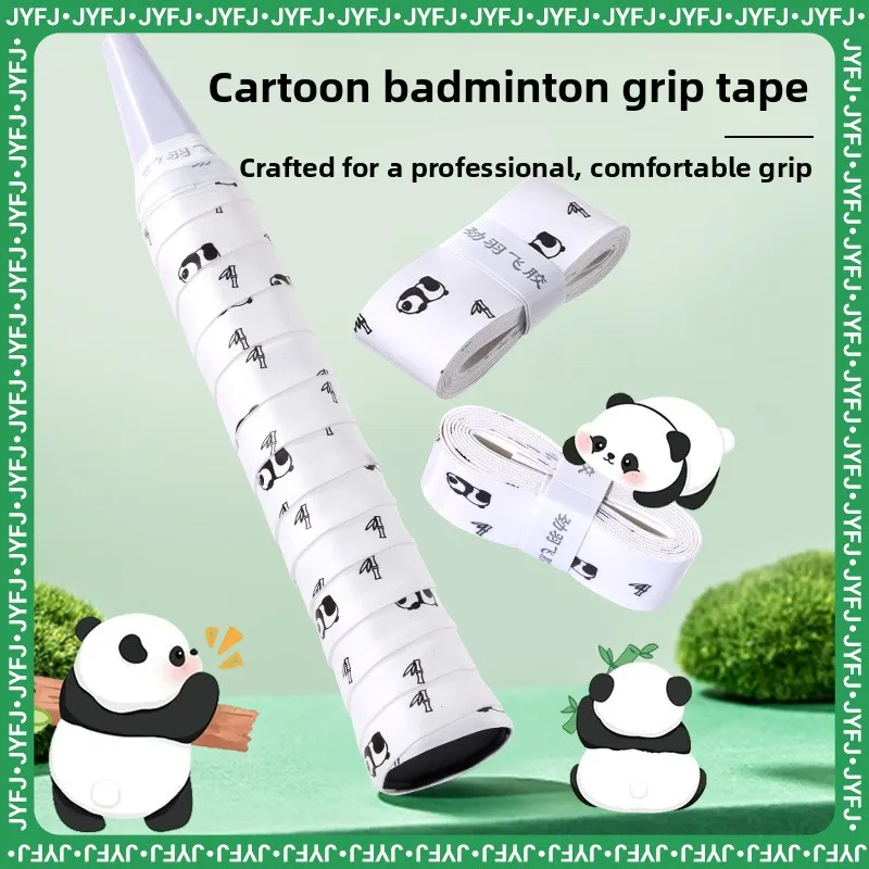 raquete-de-badminton-em-material-pu-estilo-cartoon-com-grip-de-tenis-alto-valor-estetico-superficie-lisa-antiderrapante-e-a
