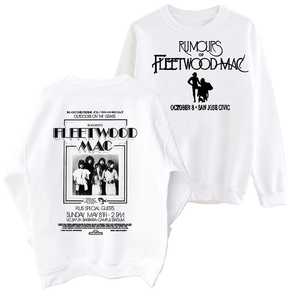 Rumours Fleetwood Mac Sweatshirt Harajuku Round Neck Long Sleeve Oversized