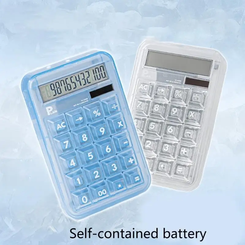 Q6PA Multifunctional Colorful Calculator With Flexible Keyboard For Office Students Exams Mathematical Tool Practical Design