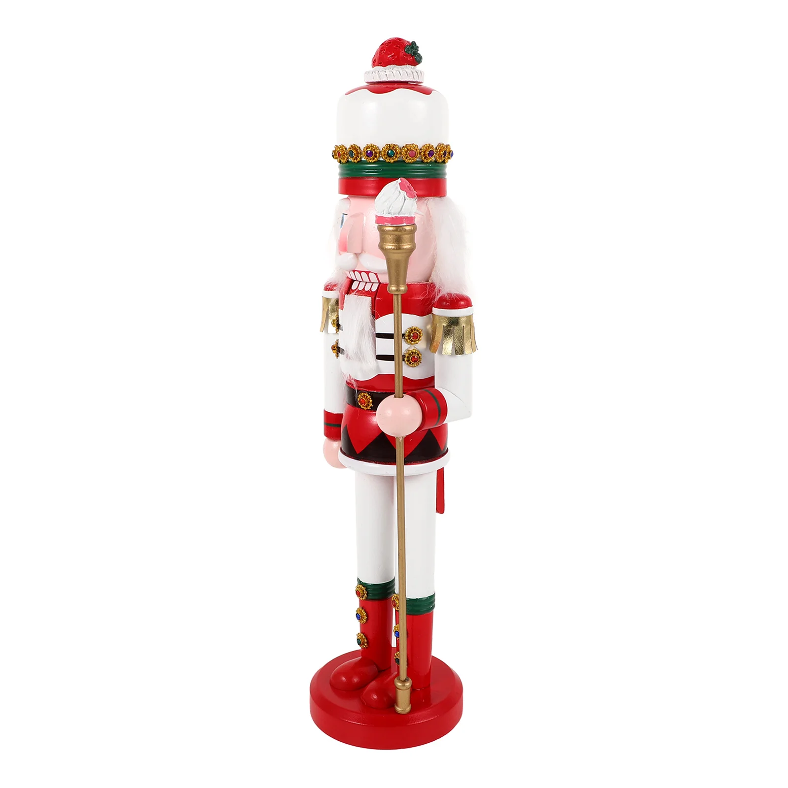 

Wooden Nutcracker Decor Xmas Table Ornament Christmas Desktop Nutcrackers Craft Traditional Wood For Home Coffee Shop