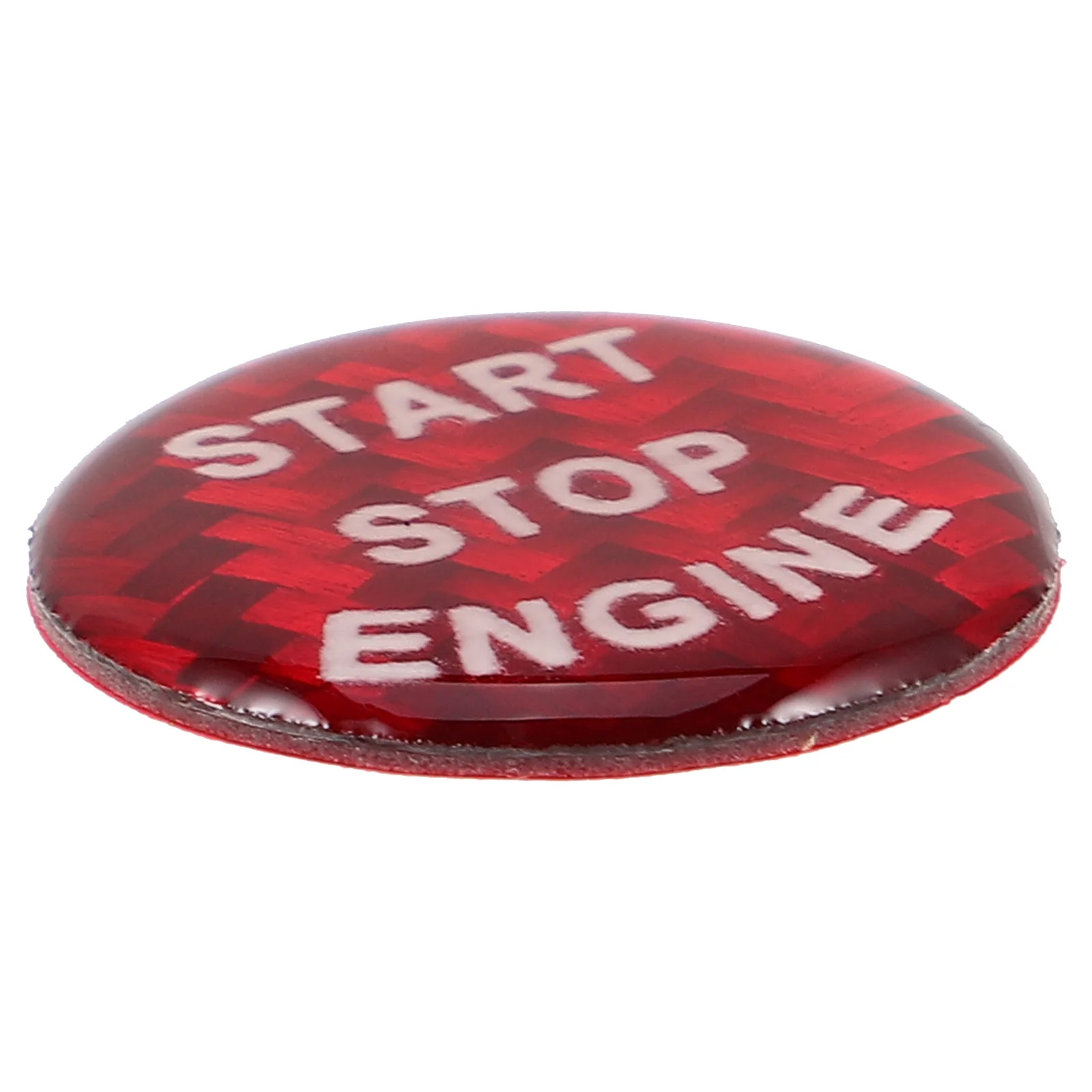 Car Push Start Button Cover Sticker 21mm Plastic Engine Start Stop Button Cover Automotive Ignition Switch Interior Accessories