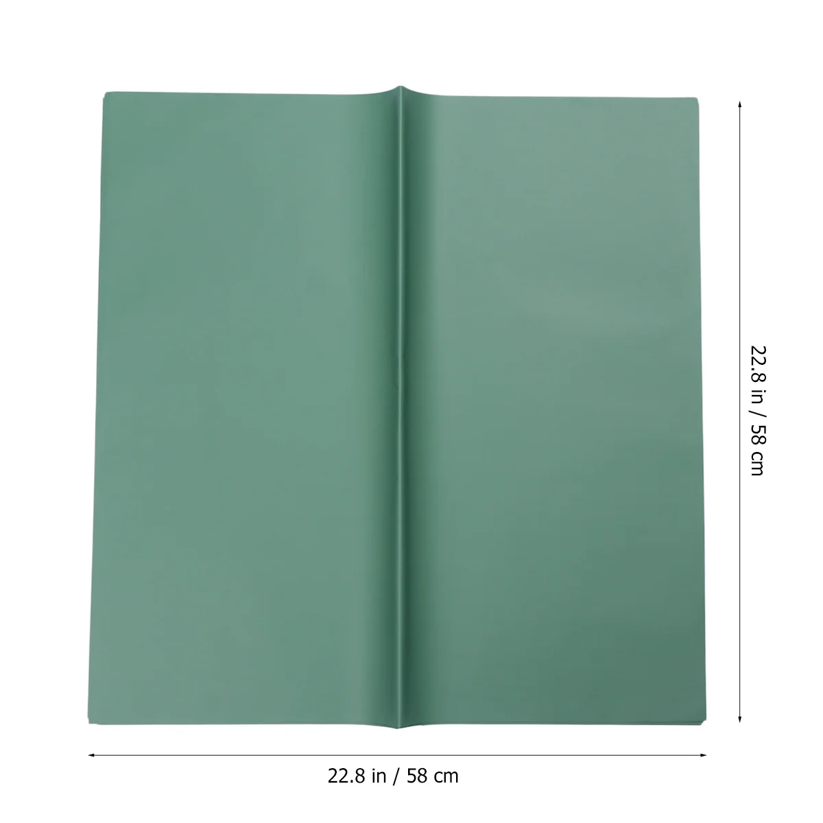 20 قطعة 58 سنتيمتر x 58 سنتيمتر البلاستيك أوراق التغليف مقاوم للماء أخضر داكن رمادي أخضر زهرة هدية التعبئة والتغليف آمنة خفيفة الوزن جميلة