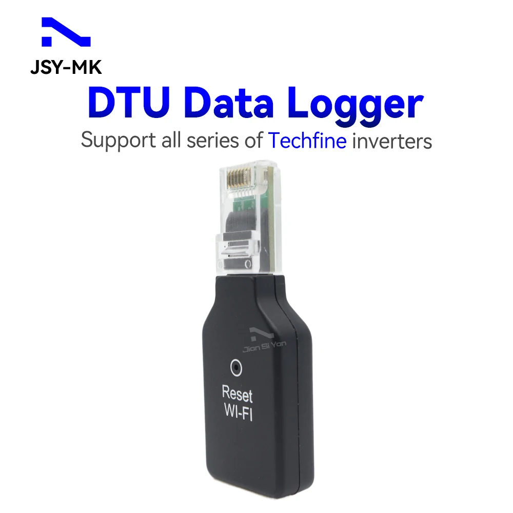 DTU Data Logger RS232 TCP/IP Wi-Fi Bluetooth 2.4GHz Wireless Network Monitoring with App Wonderfree for Techfine Inverters