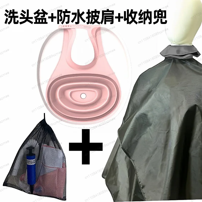 

Мобильная ванночка для мытья волос в постели для пожилых людей, удобное приспособление для ухода за волосами сидя