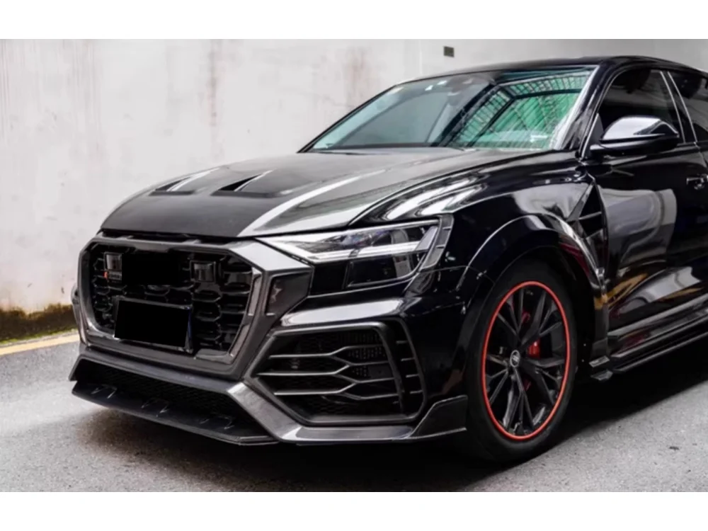 Upgraded versionM-style High-quality Carbon Fiber Car Front Hood Ventilation Hood for 2018-2022   Q8 SQ8 RSQ8