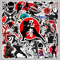 50pcs Ninja Cartoon Series Graffiti Stickers Suitable for Helmet Desktop Wall Decoration DIY Sticker Pack with Storage Box