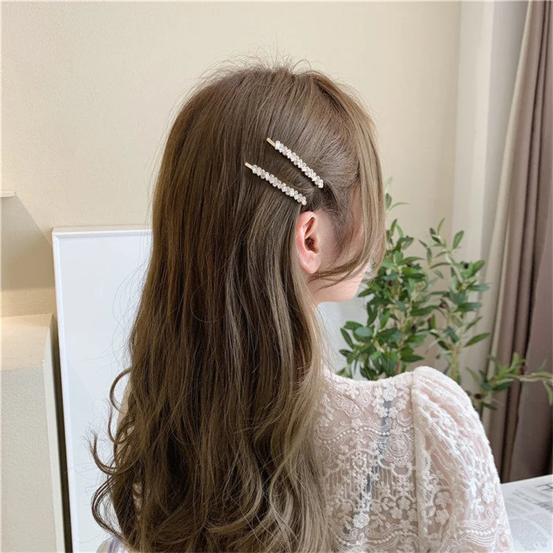 2023 New Fashion Elegant Rhinestone Hairpins Gifts Women Girls Hair Clips Pins Barrettes Accessories Hairgrip Headdress Headwear