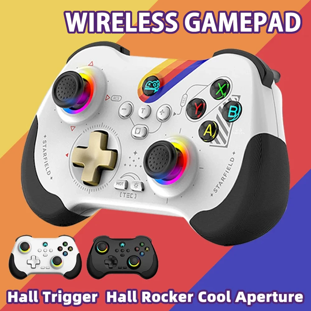 

Z01 Bluetooth-Compatible Wireless Game Controller For SWITCH/Steam/PS3/PS4/ PC/Android Programmable Hall Effect Joystick