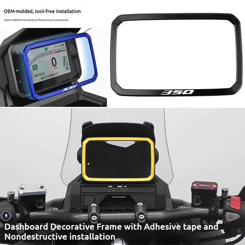 

New For HONDA ADV350 XADV750 2025 ADV Motorcycle Accessories Instrument Meter Frame Cover Dashboard Screen Protector Protection