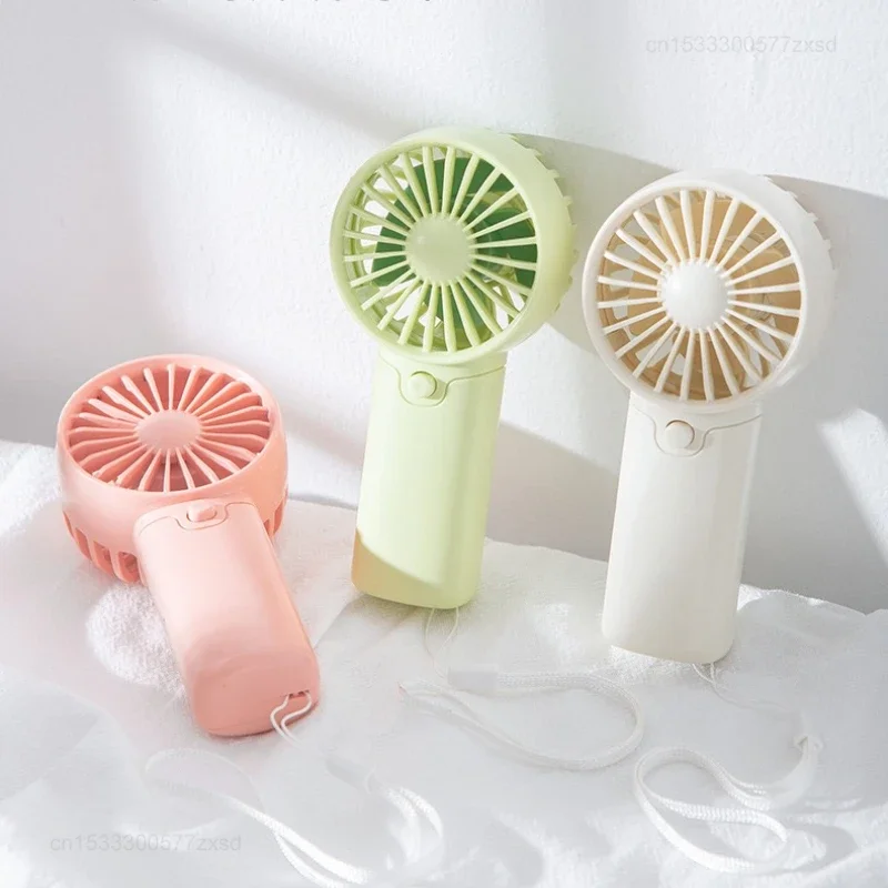 Cute Mini Fan Portable Handheld Fan Lightweight Handy Fan Pocket Low Noise Small Electric Fan for Student Gift Outdoor Fan 2025