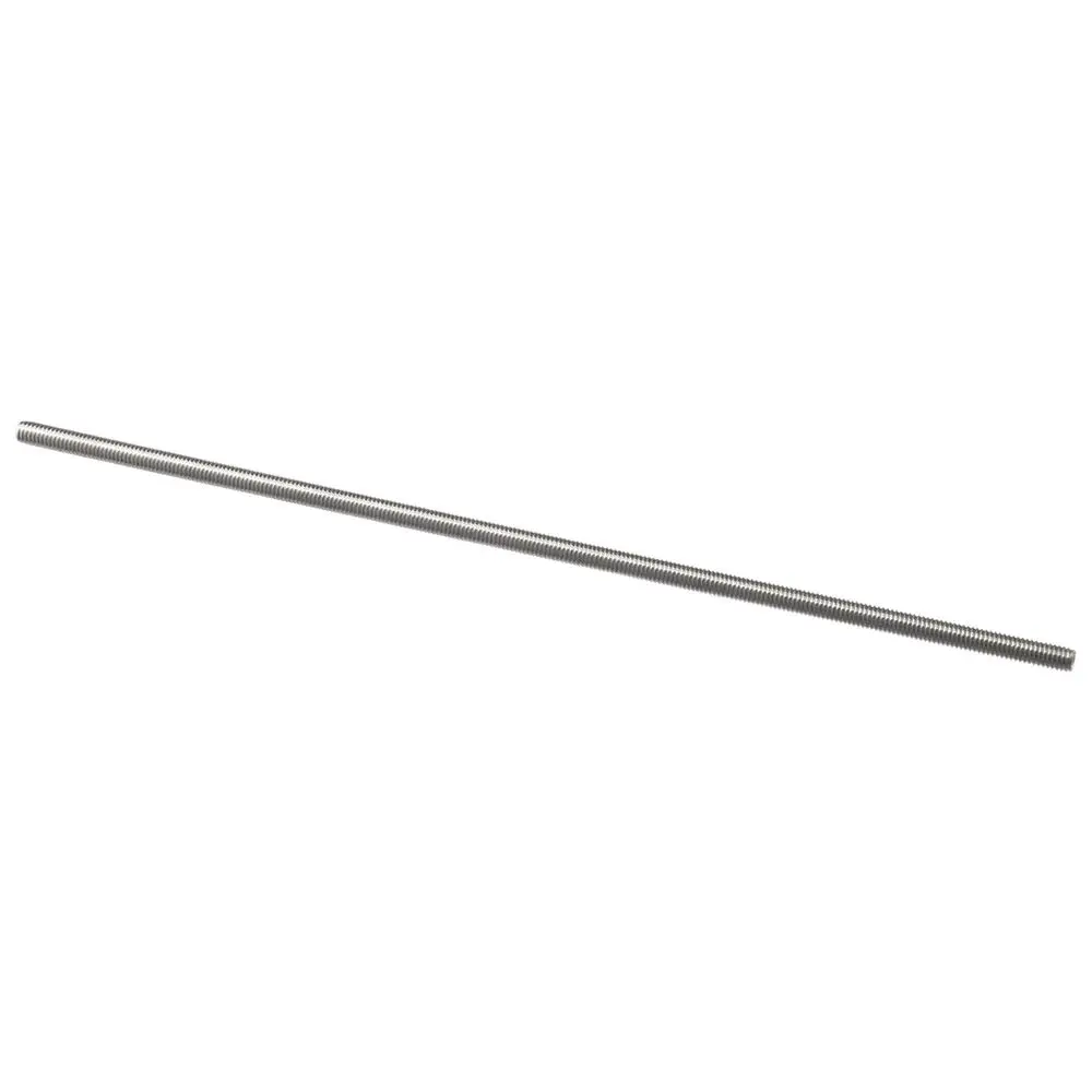 2 Pcs 304 Stainless Steel Fully All Threaded Rods M6-1.0 Long Threaded Screw Silver 250mm Length Thread Bar Studs Rods