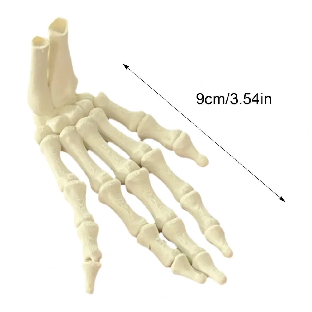 Halloween Skeleton Hand 3D Printed Human Bone Model Scary Halloween Trick Props For Tableware Party Supplies House Home Decor