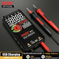 BSIDE Profesional Digital Multimeter Smart 9999 EMF Multitester DC AC Voltage Capacitor Ohm Diode Live Electric Tester USB charg