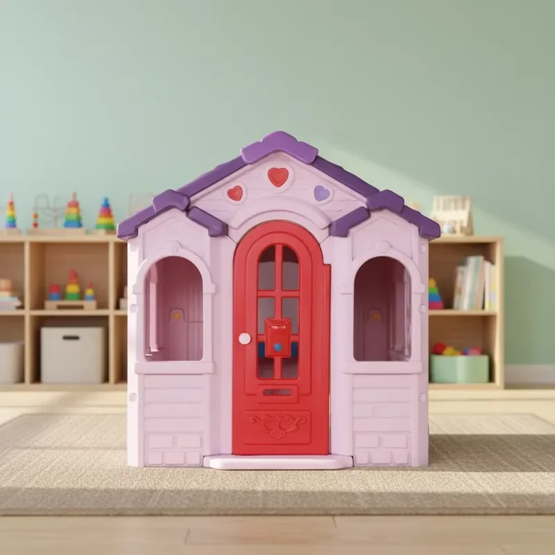 Custom Plastic Toy House for Girls Preschool Educational Playset Kids Role Playing Game Miniature Dollhouse Wholesale Factory