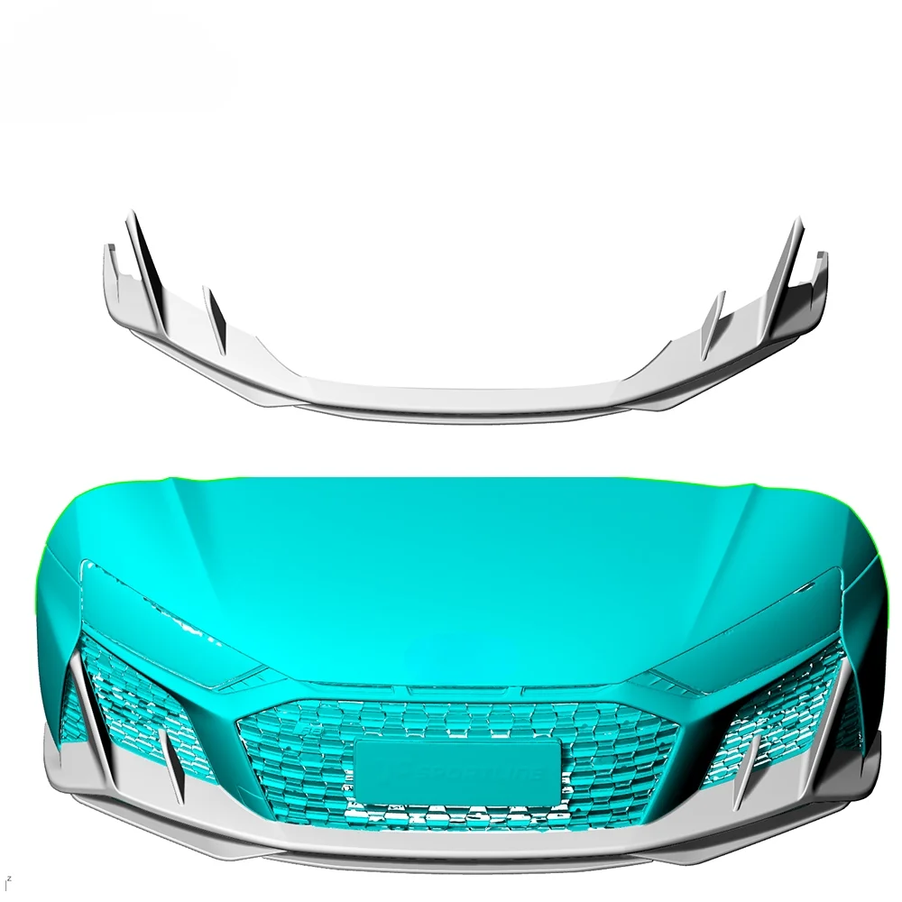 Top Materials Car Mods R8 Dry Carbon Front Bumper Lip Front Lip For R8 V10 Gt Performance Coupe 2-door 2023 2