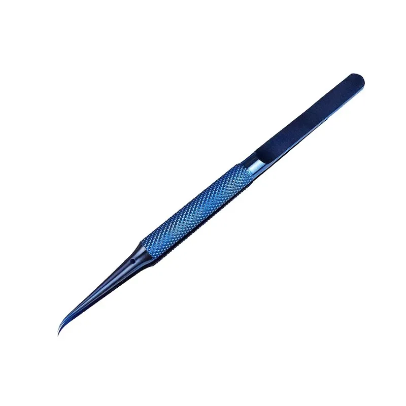 Titanium alloy mobile phone repair pointed, fine, straight curved tweezers for anti magnetization microscope