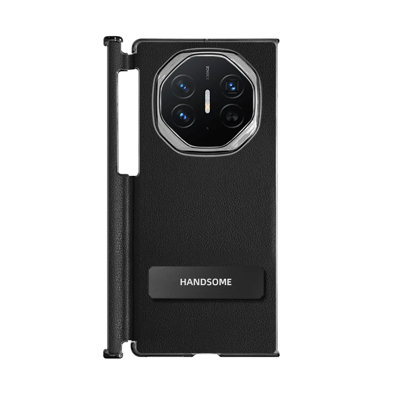

Luxury PU Leather With Hinge One-piece Protection Phone Case For HUAWEI Mate XT Ultra Thin Cover With Kickstand