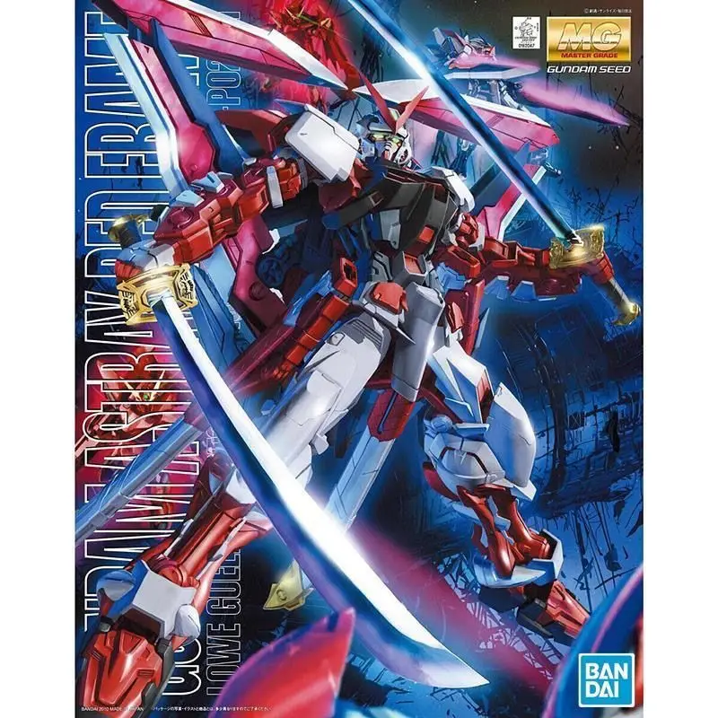 Bandai Gundam Anime Figure MG 1/100 MBF-P02 Gundam Astray Red Frame Action Figures Toys Collectible Gifts for Toys Children